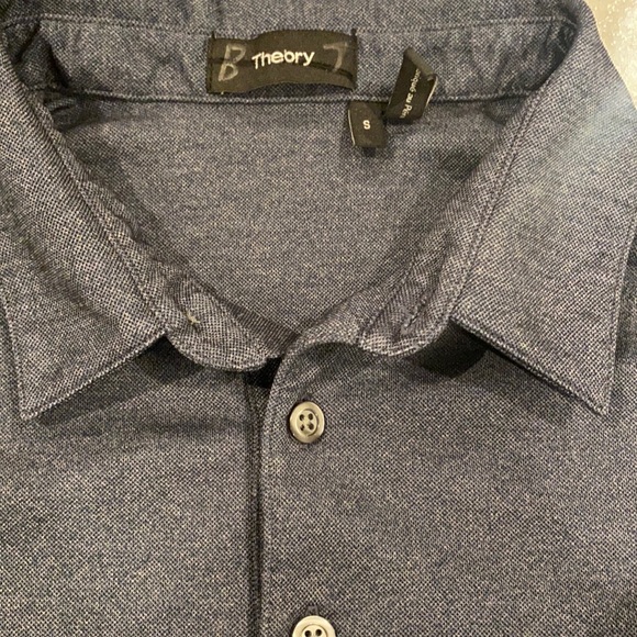 small THEORY two button polo with sheen🔥 - Picture 1 of 4